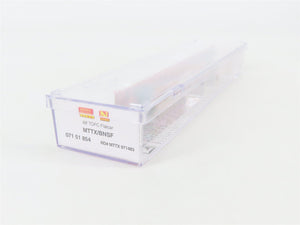 N Scale Micro-Trains 07151854 MTTX BNSF Railway 89' TOFC Flat Car 971483 RTR