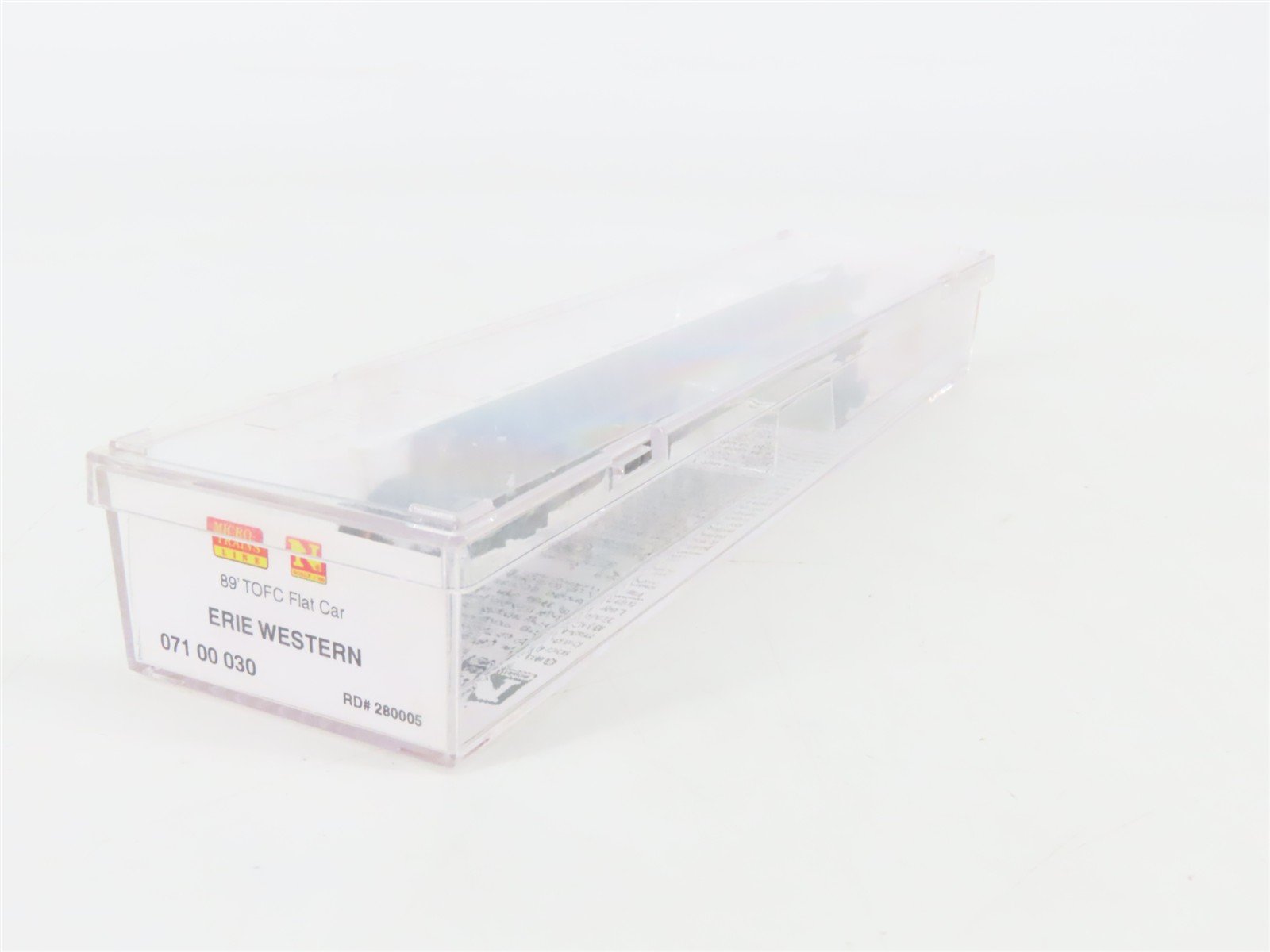 N Scale Micro-Trains 07100030 ERES Erie Western 89' Flat Car 280005 RTR