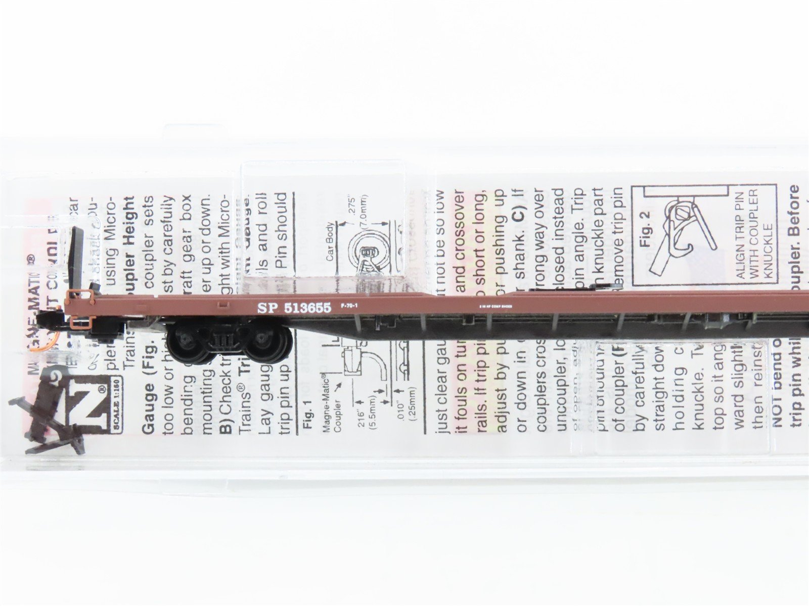 N Scale Micro-Trains 07100561 SP Southern Pacific 89' TOFC Flat Car 513655 RTR