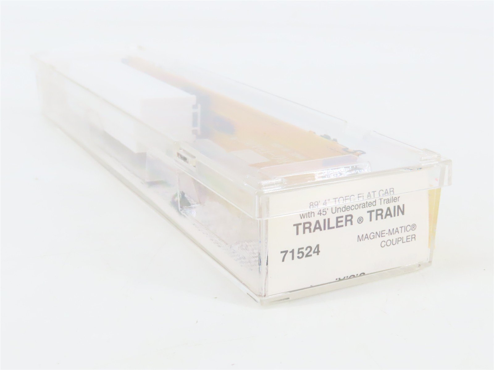 N Scale Micro-Trains 71524 TTX Trailer Train 89' TOFC Flat Car w/ Trailer RTR