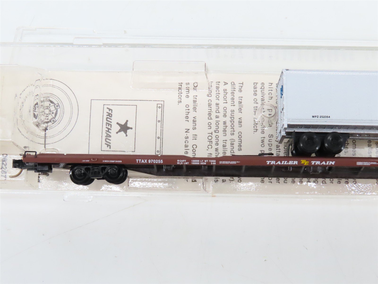 N Scale Micro-Trains 71014 TTAX Trailer Train 89' Flat Car 970255 RTR