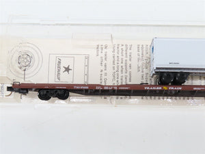 N Scale Micro-Trains 71014 TTAX Trailer Train 89' Flat Car 970255 RTR