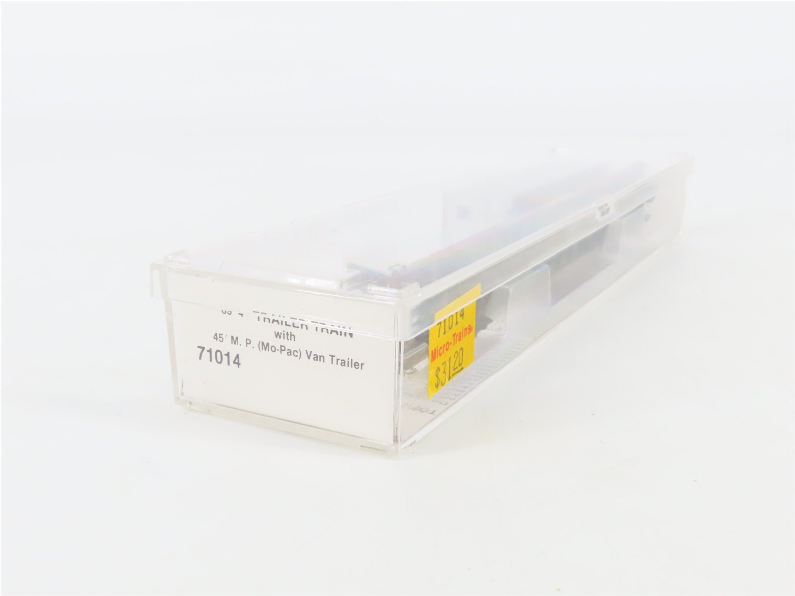 N Scale Micro-Trains 71014 TTX Trailer Train 89' Flat Car w/ 45' Van Trailer RTR