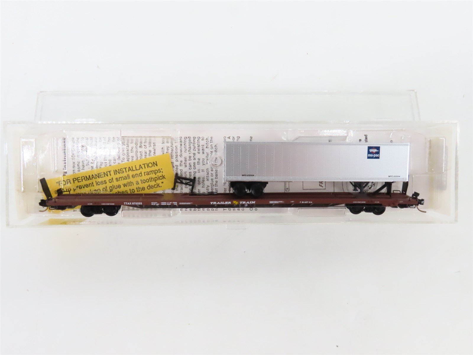 N Scale Micro-Trains 71014 TTAX Trailer Train 89' Flat Car 970255 RTR