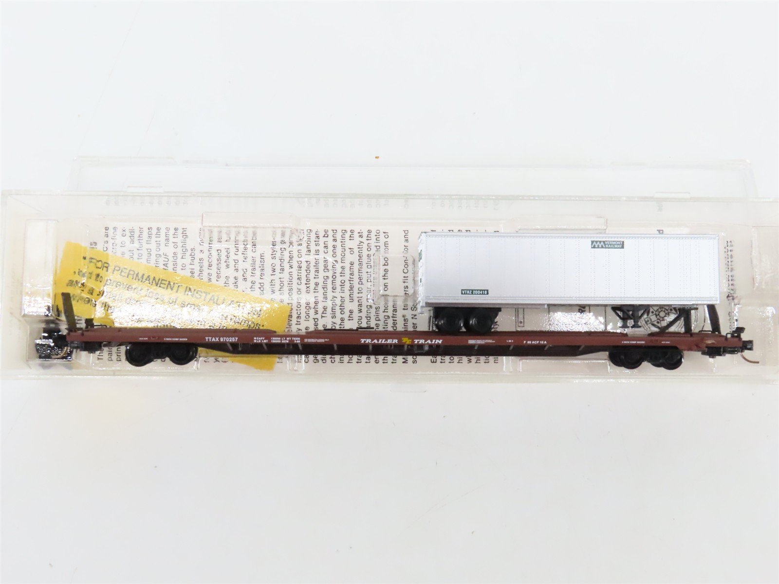 N Scale Micro-Trains 71013 TTAX Trailer Train 89' Flat Car 970257 RTR
