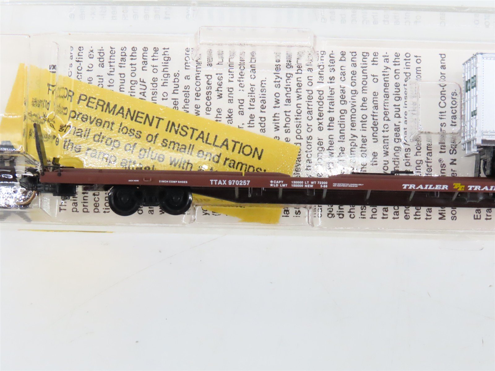 N Scale Micro-Trains 71013 TTAX Trailer Train 89' Flat Car 970257 RTR