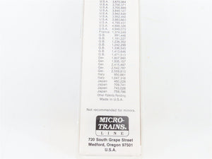 N Scale Micro-Trains 71013 Trailer Train 89' Flat Car with 40' Van Trailer RTR