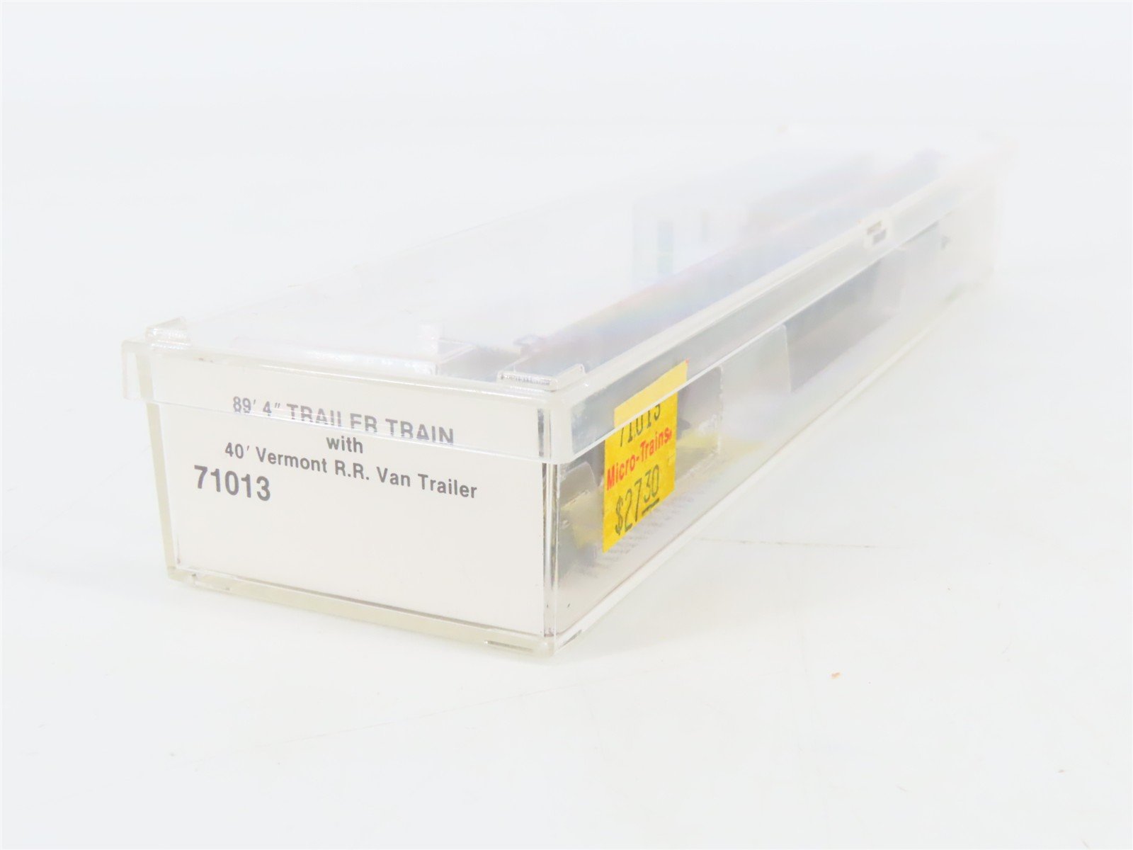 N Scale Micro-Trains 71013 Trailer Train 89' Flat Car with 40' Van Trailer RTR