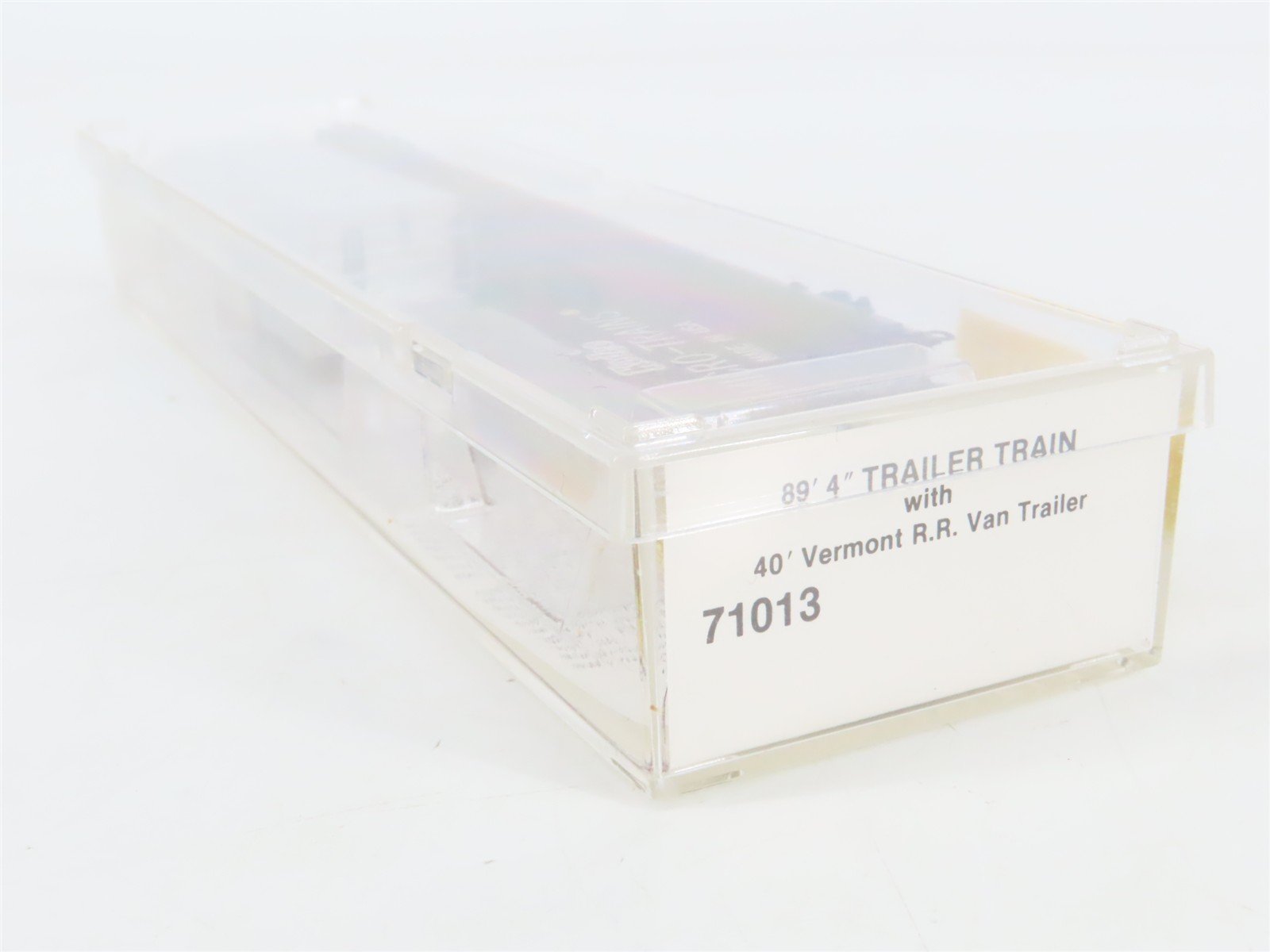 N Scale Micro-Trains 71013 Trailer Train 89' Flat Car with 40' Van Trailer RTR