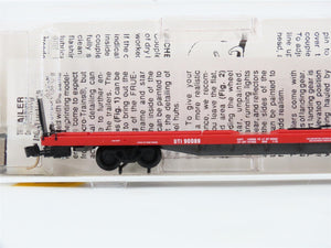 N Scale Micro-Trains 71023 DTI Detroit, Toledo & Ironton 89' Flat Car 90089 RTR