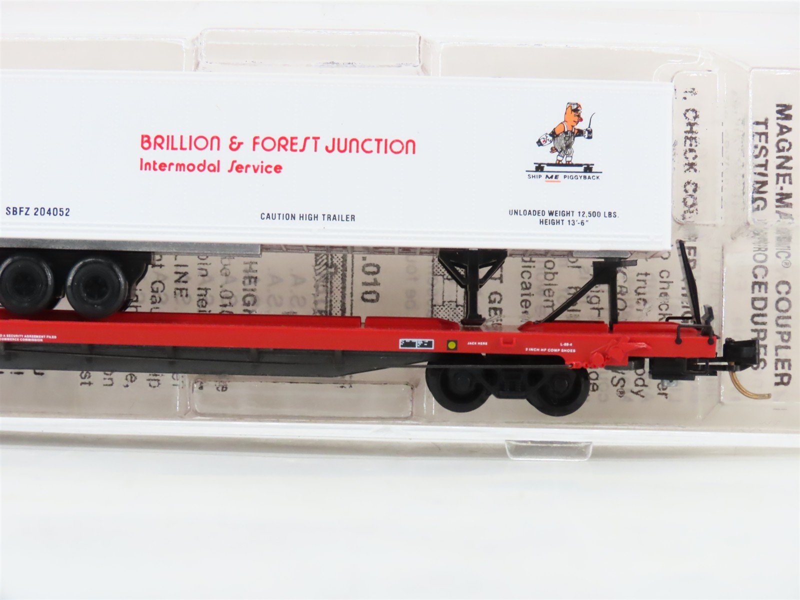 N Scale Micro-Trains 71023 DTI Detroit, Toledo & Ironton 89' Flat Car 90089 RTR