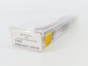 N Scale Micro-Trains 71023 DTI Detroit, Toledo & Ironton 89' Flat Car 90089 RTR