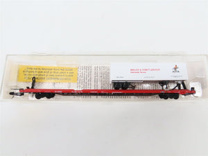 N Scale Micro-Trains 71023 DTI Detroit, Toledo & Ironton 89' Flat Car 90089 RTR