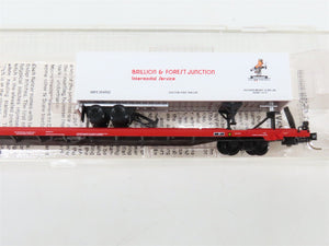N Scale Micro-Trains 71023 DTI Detroit, Toledo & Ironton 89' Flat Car 90089 RTR