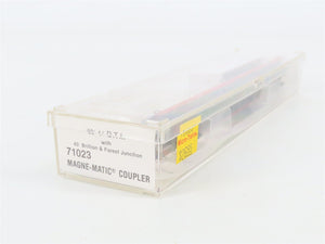 N Scale Micro-Trains 71023 DTI Detroit, Toledo & Ironton 89' Flat Car 90089 RTR