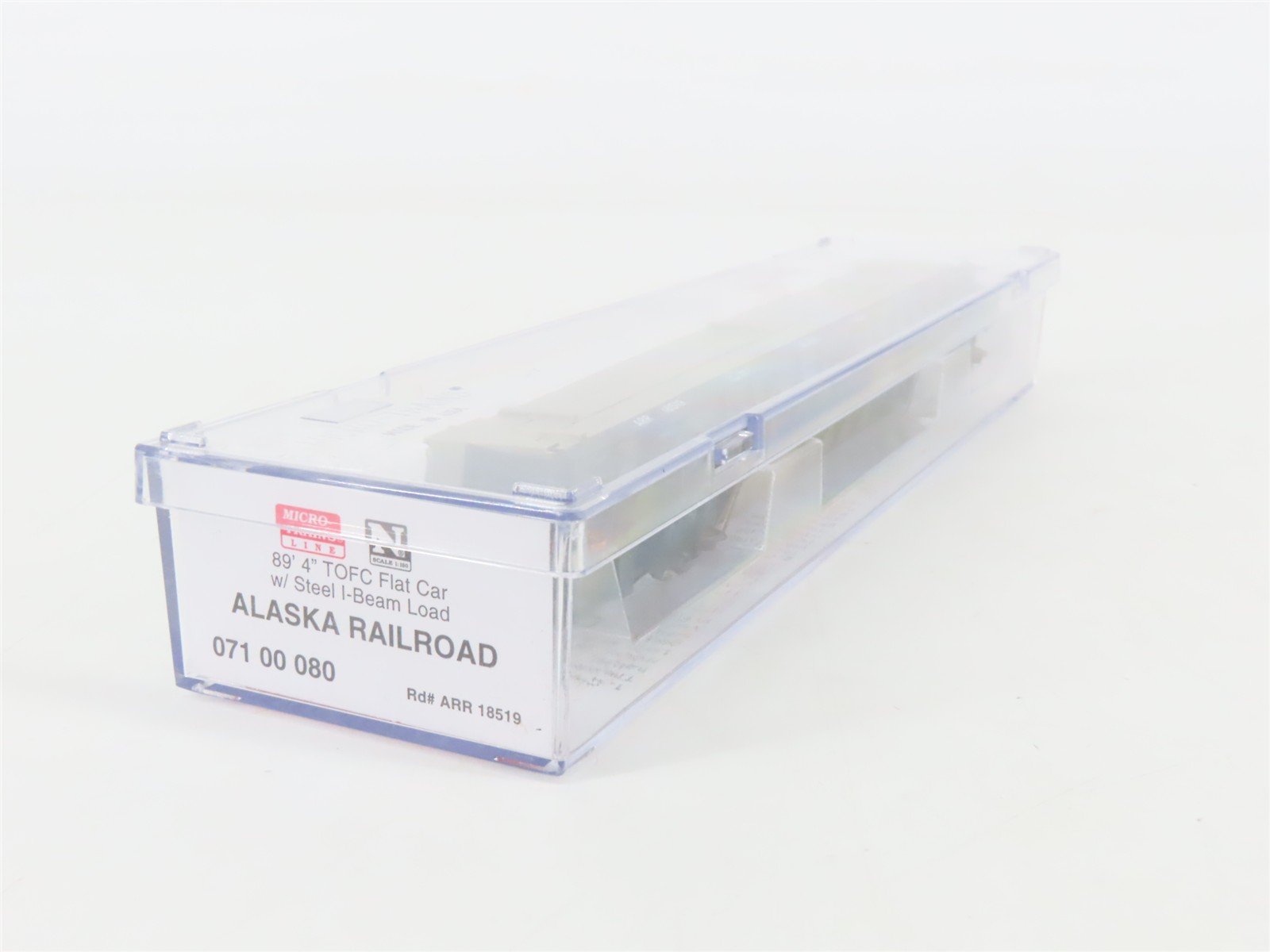 N Scale Micro-Trains 07100080 ARR Alaska Railroad 89' Flat Car 18519 RTR