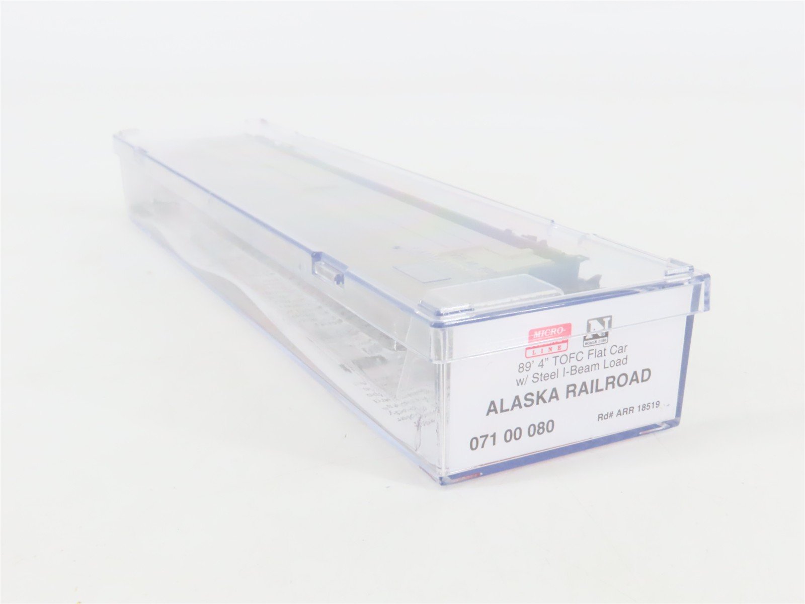 N Scale Micro-Trains 07100080 ARR Alaska Railroad 89' Flat Car 18519 RTR
