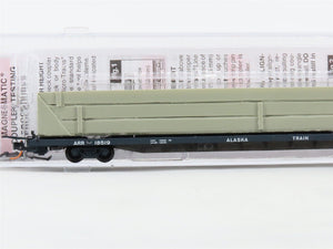 N Scale Micro-Trains 07100080 ARR Alaska Railroad 89' Flat Car 18519 RTR