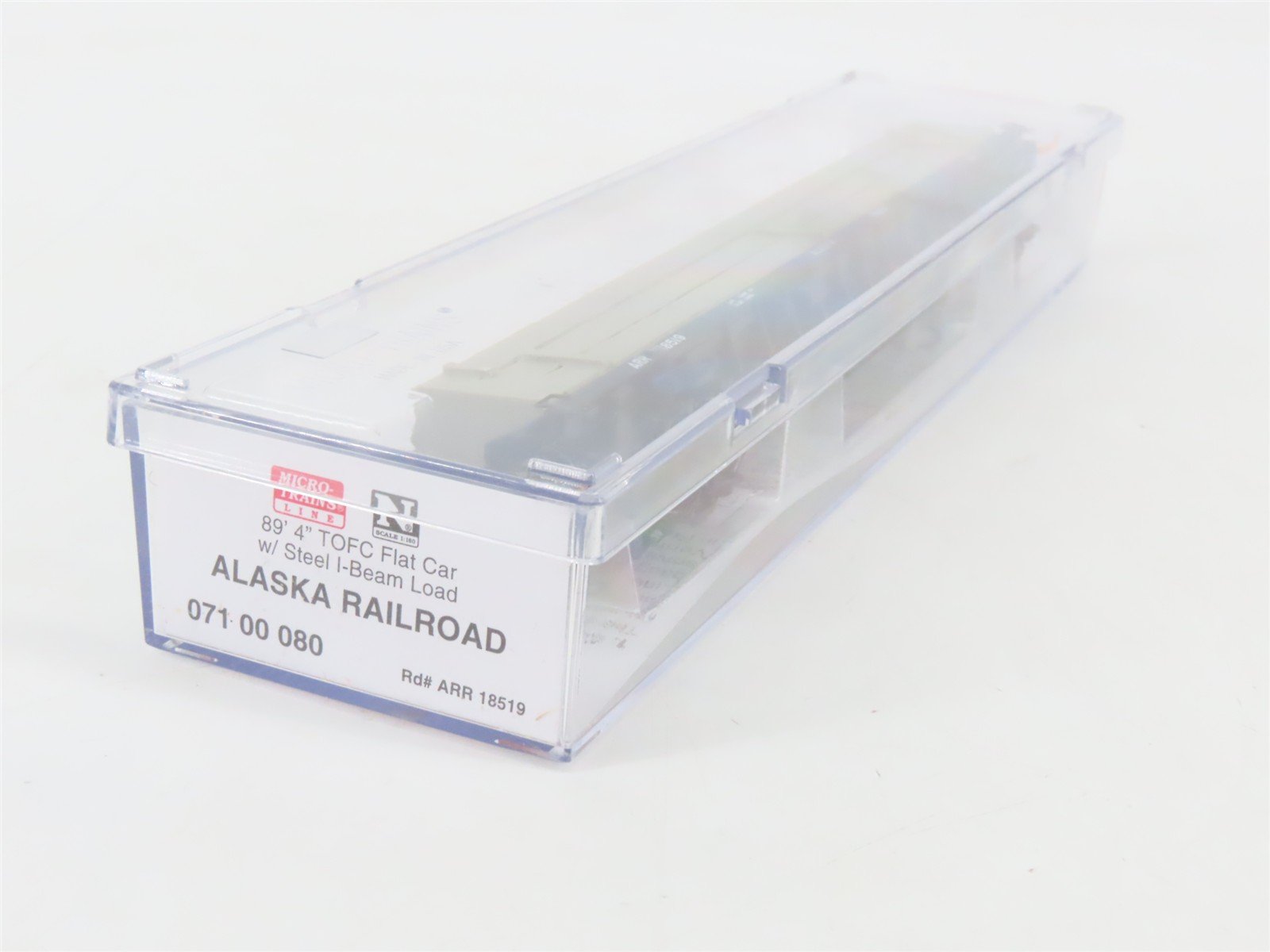 N Scale Micro-Trains 07100080 ARR Alaska Railroad 89' Flat Car 18519 RTR