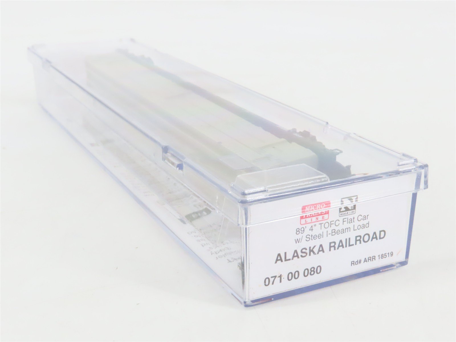 N Scale Micro-Trains 07100080 ARR Alaska Railroad 89' Flat Car 18519 RTR