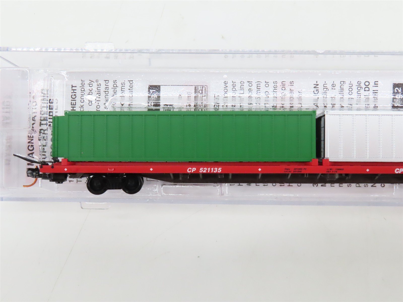 N Scale Micro-Trains 07200230 CP Canadian Pacific 89' Flat Car 521135 RTR