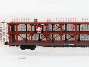 N Scale Micro-Trains MTL 112030.1 KTTX PRR 89' Tri-Level Open Auto Rack #901496