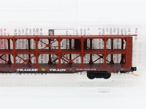N Scale Micro-Trains MTL 112030.1 KTTX PRR 89' Tri-Level Open Auto Rack #901496