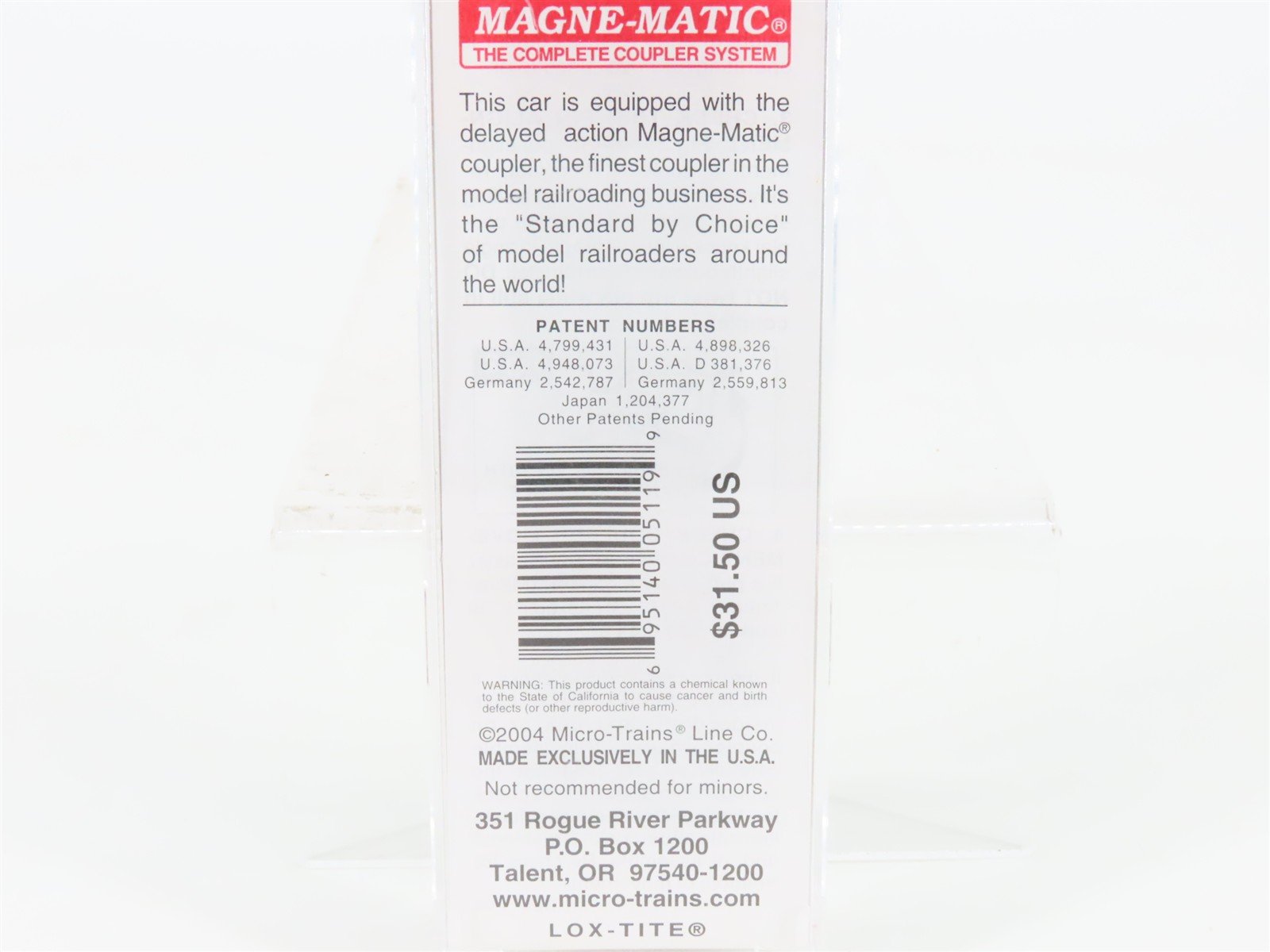 N Scale Micro-Trains MTL 112030.1 KTTX PRR 89' Tri-Level Open Auto Rack #901496
