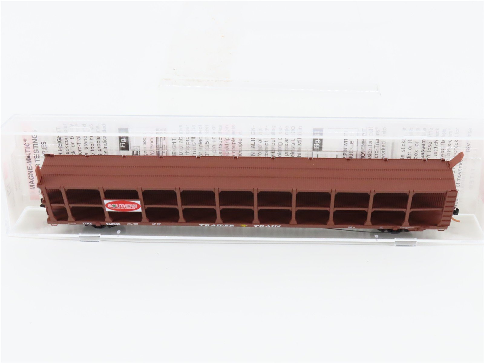 N Micro-Trains MTL 112010 TTRX Southern 89' Tri-Level Open Auto Rack #962096