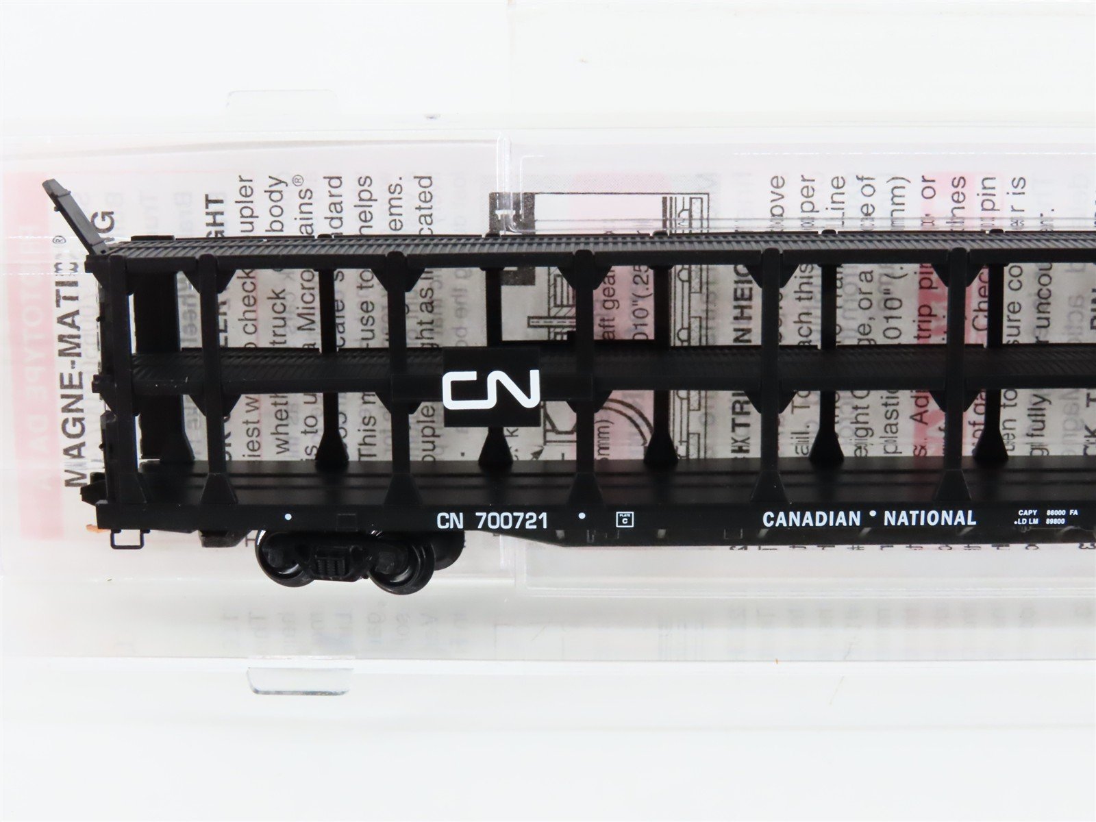 N Micro-Trains MTL 112020 CN Canadian National 89' Tri-Level Auto Rack #700721