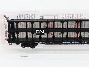 N Micro-Trains MTL 112020 CN Canadian National 89' Tri-Level Auto Rack #700721