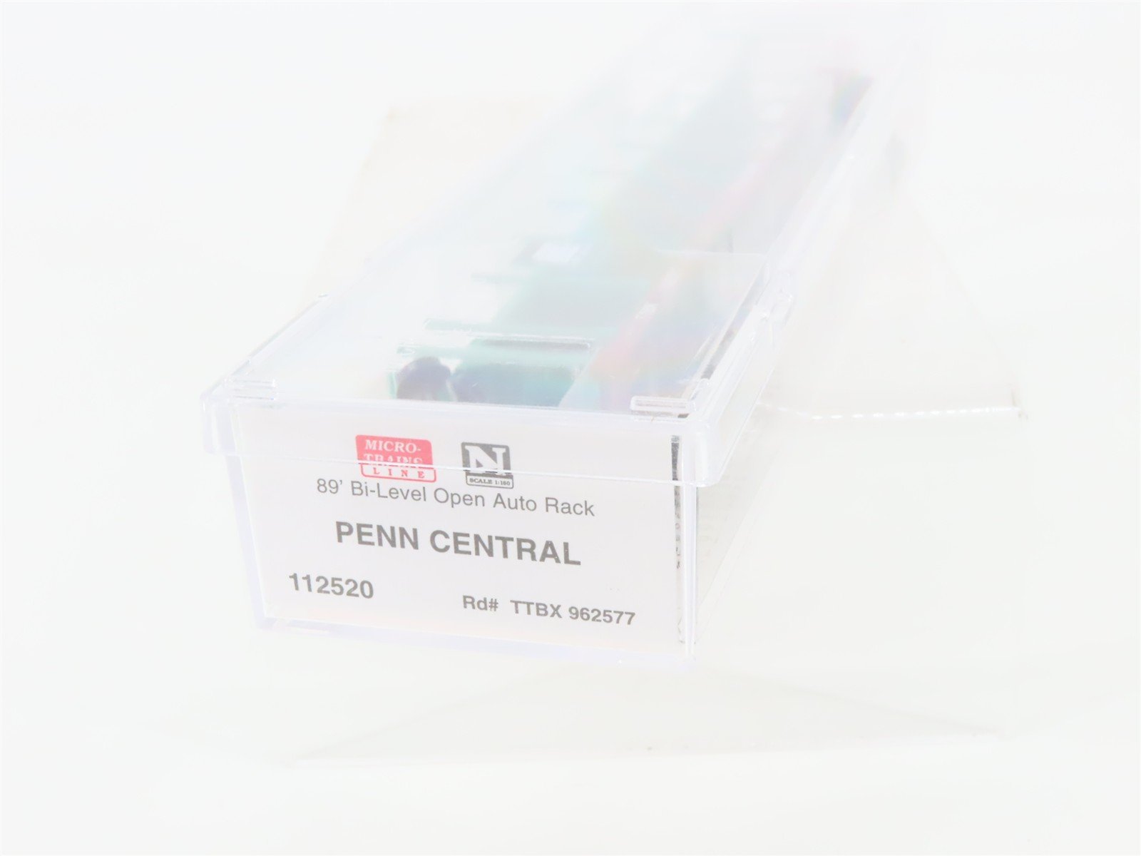 N Micro-Trains MTL 112520 TTBX PC Penn Central 89' Bi-Level Auto Rack #962577