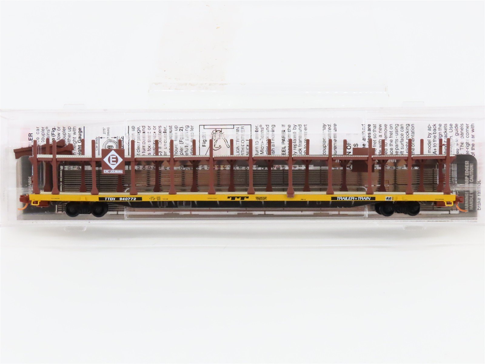N Micro-Trains MTL 11200530 TTBX Erie Lackawanna 89' Bi-Level Auto Rack #940772