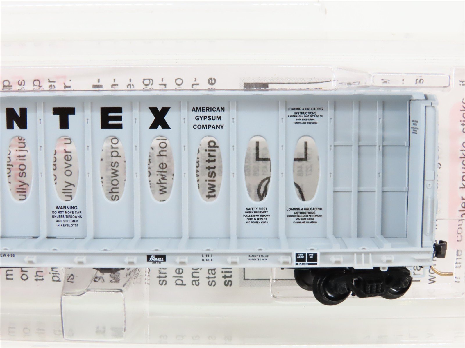 N Scale Micro-Trains MTL 53040 TCAX Centex Centerbeam Bulkhead Flat Car #700006