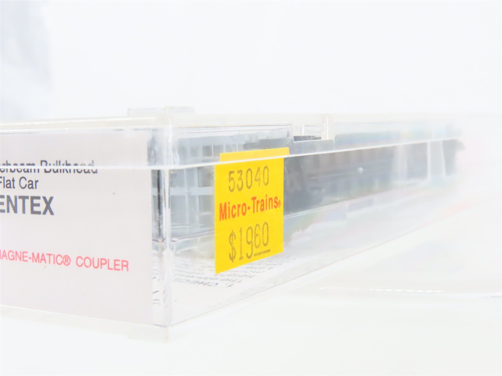 N Scale Micro-Trains MTL 53040 TCAX Centex Centerbeam Bulkhead Flat Car #700006