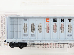N Scale Micro-Trains MTL 53040 TCAX Centex Centerbeam Bulkhead Flat Car #700006