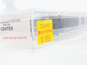 N Scale Micro-Trains MTL 53040 TCAX Centex Centerbeam Bulkhead Flat Car #700006