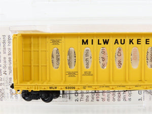 N Micro-Trains MTL 53050 MILW Milwaukee Road Thrall Centerbeam Flat Car #63056