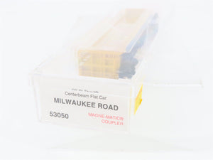 N Micro-Trains MTL 53050 MILW Milwaukee Road Thrall Centerbeam Flat Car #63056