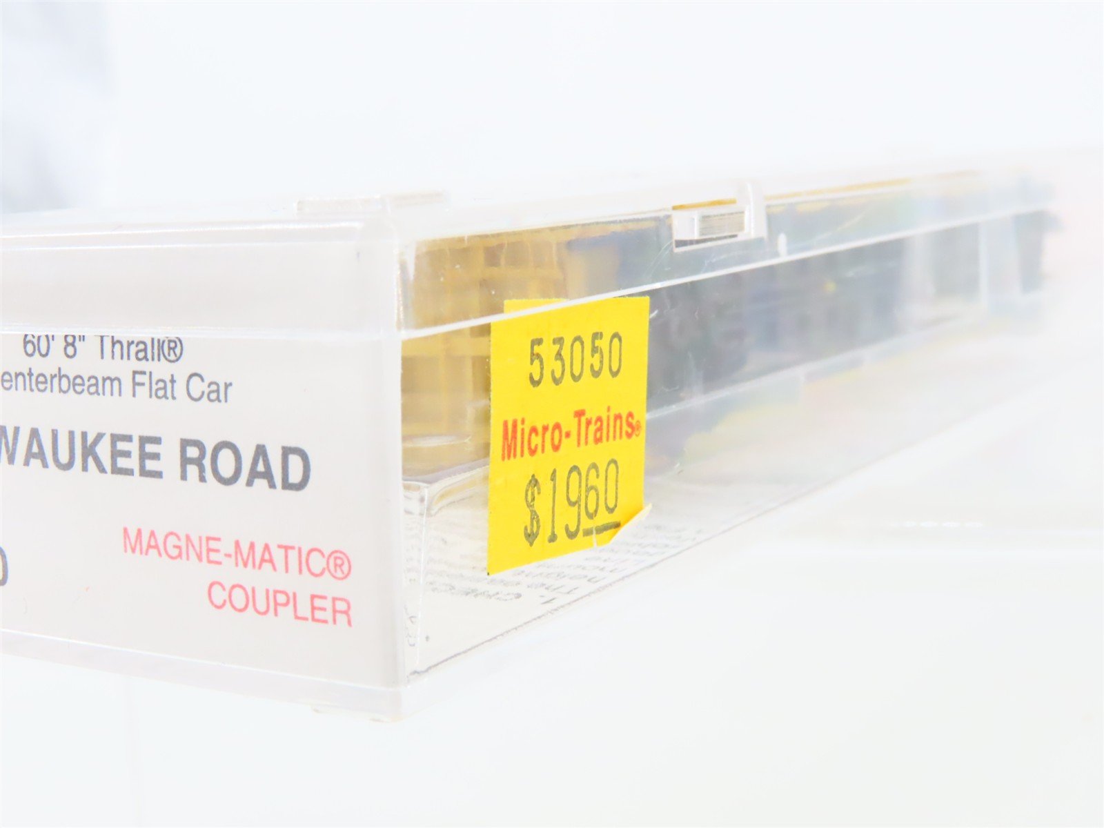 N Micro-Trains MTL 53050 MILW Milwaukee Road Thrall Centerbeam Flat Car #63056