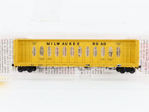 N Micro-Trains MTL 53050 MILW Milwaukee Road Thrall Centerbeam Flat Car #63056