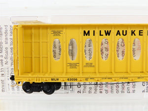 N Micro-Trains MTL 53050 MILW Milwaukee Road Thrall Centerbeam Flat Car #63056