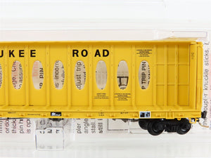 N Micro-Trains MTL 53050 MILW Milwaukee Road Thrall Centerbeam Flat Car #63056