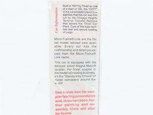 N Micro-Trains MTL 53050 MILW Milwaukee Road Thrall Centerbeam Flat Car #63056