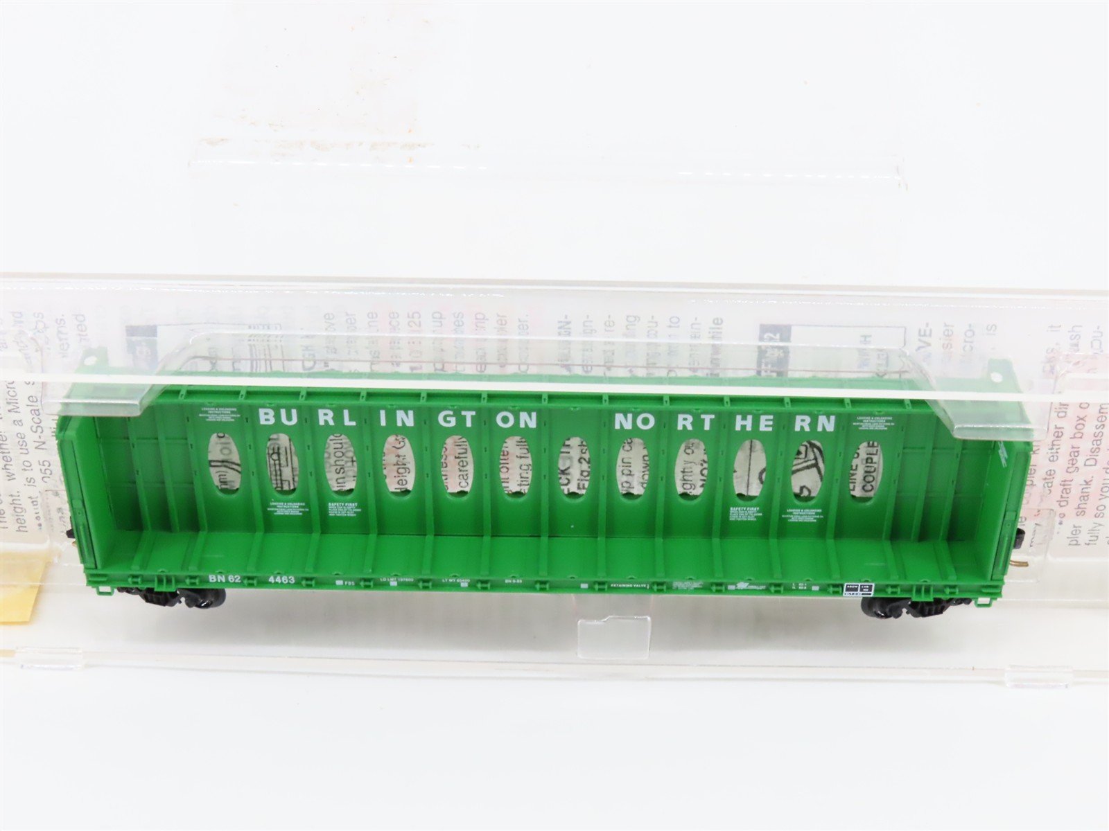 N Micro-Trains MTL 53010 BN Burlington Northern Centerbeam Bulkhead Flat Car