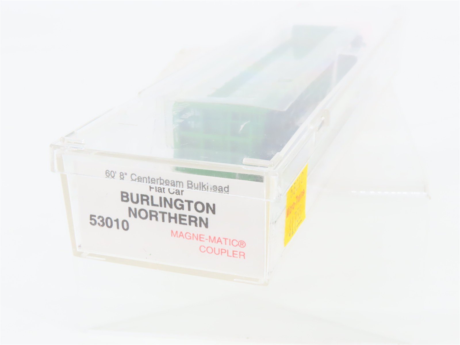 N Micro-Trains MTL 53010 BN Burlington Northern Centerbeam Bulkhead Flat Car