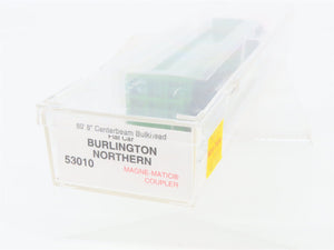 N Micro-Trains MTL 53010 BN Burlington Northern Centerbeam Bulkhead Flat Car