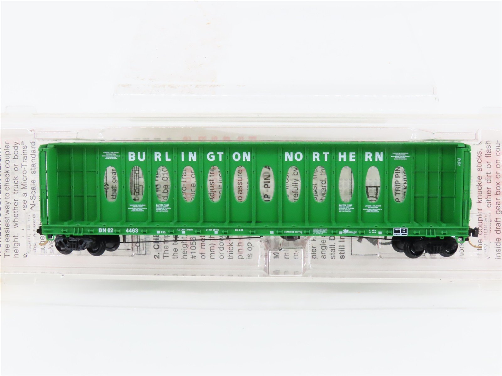 N Micro-Trains MTL 53010 BN Burlington Northern Centerbeam Bulkhead Flat Car