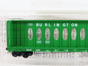 N Micro-Trains MTL 53010 BN Burlington Northern Centerbeam Bulkhead Flat Car