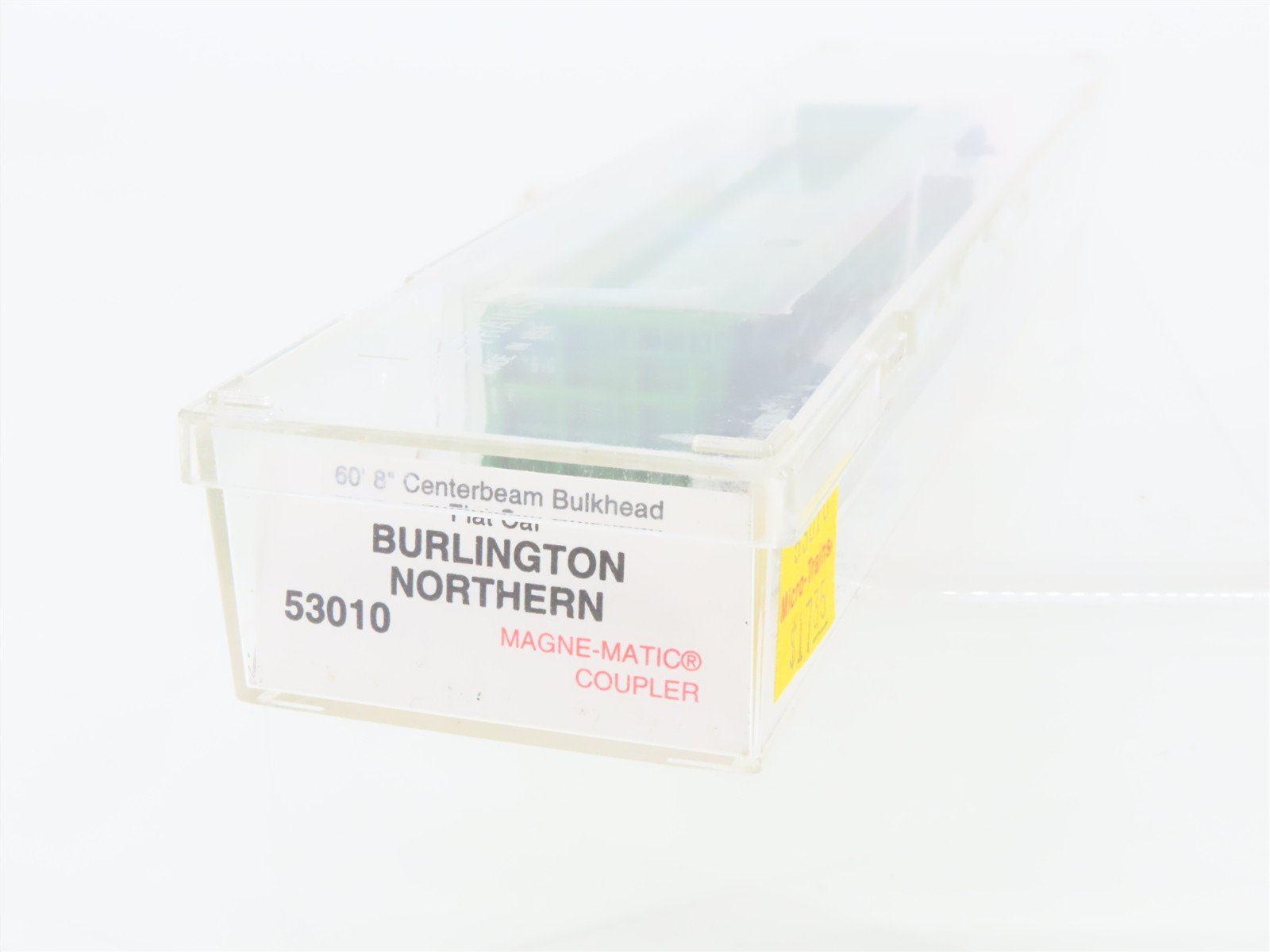 N Micro-Trains MTL 53010 BN Burlington Northern Centerbeam Bulkhead Flat Car